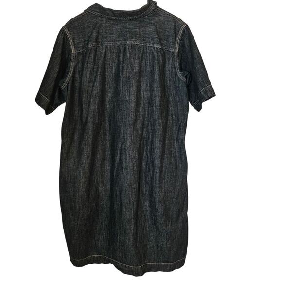 Lauren Ralph Lauren Denim Shirt Dress Shift Short Sleeves Size 2X Pockets - Picture 3 of 7